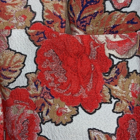 Topshop Women’s Metallic Floral Print Sleeveless Mini Dress Size 4 NWT - Picture 5 of 14